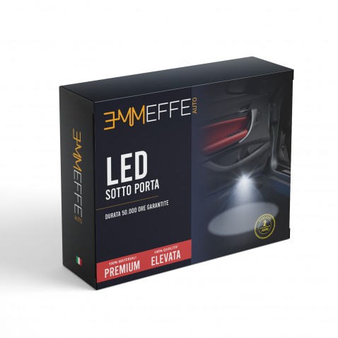 Proiettore Logo LED AIXAM Emotion per Portiera con Batteria no Fori no Connessioni Plug & Play