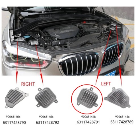 Modulo Led 900618144B 63117428791 90132031 Luce Marcia Diurna Sinistro DRL BMW X1 F48 F49 X2 F39 Ricambio
