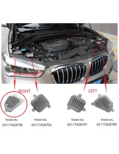 Modulo Led 90068145C 63117428790 Luce Marcia Diurna Destro DRL BMW X1 F48 F49 X2 F39 Ricambio