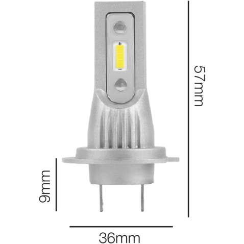 Lampade Led H7 CORTE Canbus Stessa Misura Originale REVOLUTION