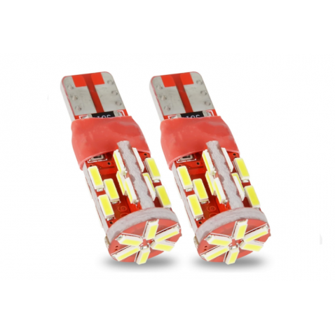 COPPIA 2 LED T10 CANBUS 30 SMD 4014