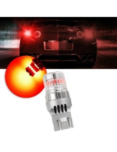 Lampada LED 7440 W21W Posizione o Stop Rosso Alta Luminosità