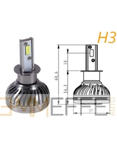 KIT FULL LED H3 13600 Lumen A6 PEGASO