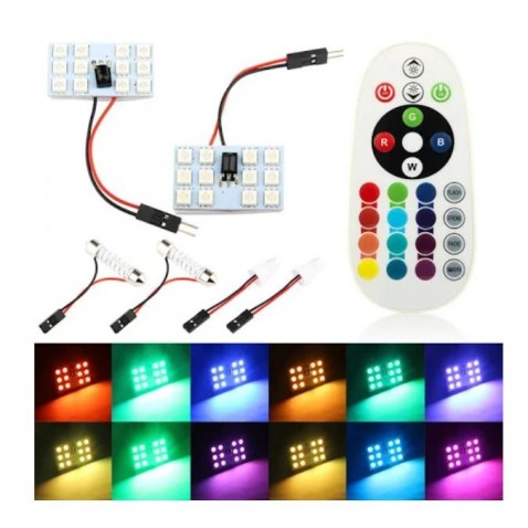 LED RGB  FESTOON  SILURO CANBUS PIATTINA