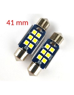 Coppia Siluri 3030 6 41MM LED CANBUS SUPER-LUMINOSI SILURO