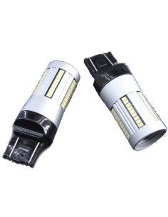LED T20 7443 21W/5W CANBUS BIANCO 66 LED 2016 1300lm