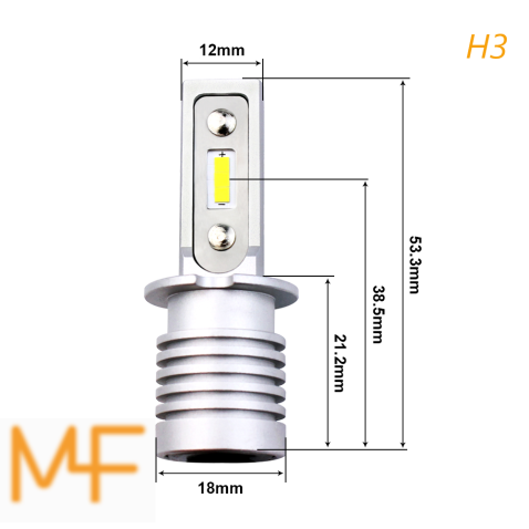 Kit H3 Led Xxs Pro Mini Ultracompatto Slux 15W
