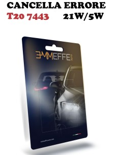 CANCELLER T20 7443 21W/5W SUPER CANBUS ELIMINA ERRORE