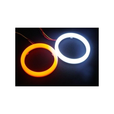 2 Angel Eyes LED COTTON 80 MM BIANCO ARANCIO