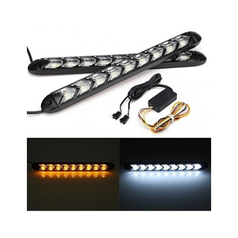 Kit Luci Diurne Led Universali Con Freccia Sequenziale