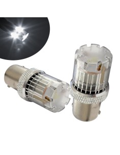 Coppia Lampade 1156 P21W BIANCO 10-50v LED Canbus CSP 12v e 24v