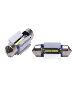 Coppia Siluri LED 36mm C5W 6000K Canbus 4W Super-Luminosi Festoon