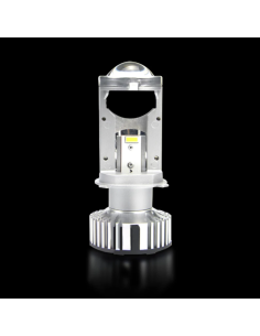 Proiettore Lenticolare AOZOOM MINI H4 H19 BI-LED ALL IN ONE Anabbagliante 40W Abbagliante 75W 2