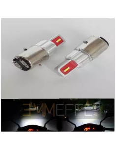 Una lampada BA20D S2 ALL IN ONE KIT FULL LED Moto VESPA 25/25W