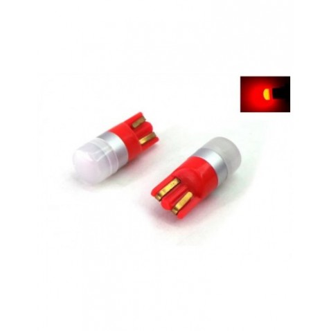 Coppia T10 Rosse Canbus led smd 3030 360°