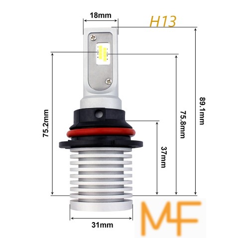 Kit H13 Xxs Pro Mini Led Ultracompatto