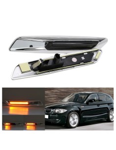 Bmw E60 E61 E82 E88 E90 E91 E92 E93 Frecce Laterali LED Dinamiche Sequenziali Silver