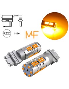 SUPER CANBUS LED 3156 T25 P27W ARANCIONE FRECCIA 2800lm