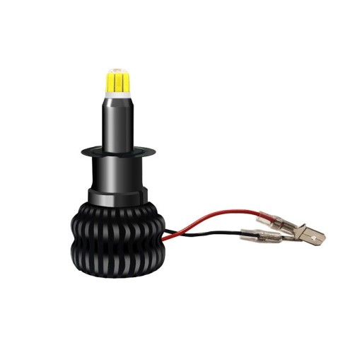Lampade Led H3 360 VORTICE con 48 chip 3D Ultracompatto Uniforme Senza Ombre