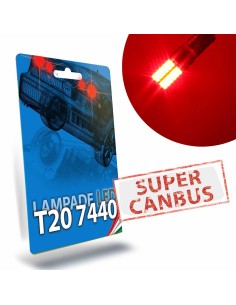 T20 W21W 7440 Led Super Canbus Rossa Stop Posizione STAR Series