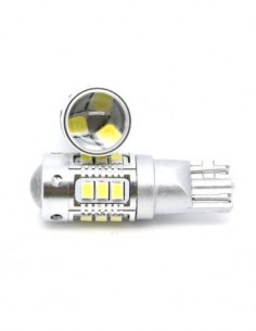 Coppia T10 Led 24v W5W 194 168 501 Canbus 18 smd Camion Autobus 9-60v