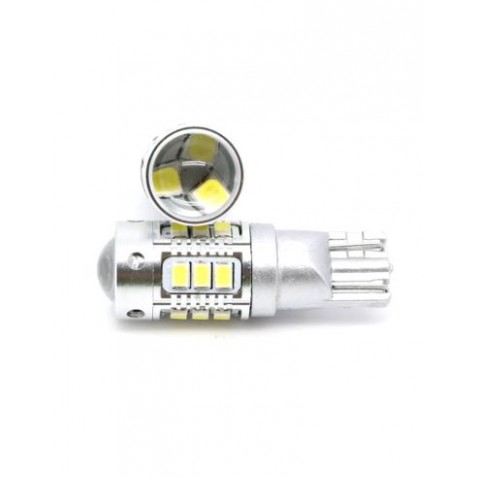 Coppia T10 Led 24v W5W 194 168 501 Canbus 18 smd Camion Autobus 9-60v