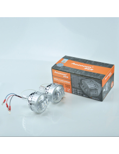 AOZOOM COPPIA PROIETTORI LED LENTICOLARI A6 per fasci alti Abbaglianti