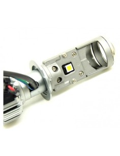 Proiettore Mini H7 Bi-led Lenticolare All in One 6000k Funzione Anabbagliante e Abbagliante 2