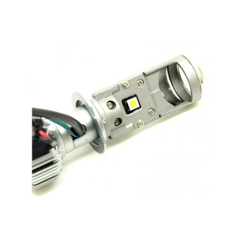 Proiettore Mini H7 Bi-led Lenticolare All in One 6000k Funzione Anabbagliante e Abbagliante
