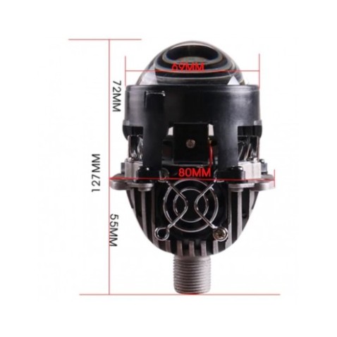 Proiettore Lenticolare 2,5 Pollici LED Bi-Led 40w Faro Lente Ultra Compatto