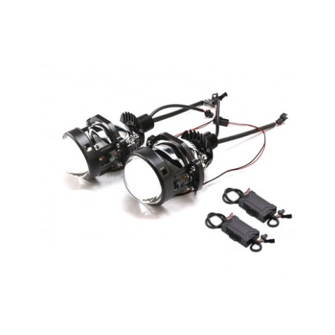 Proiettore Lenticolare 2 Pollici LED Bi-Led 40w Faro Lente Ultra Compatto Moto Auto