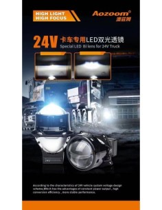 Lenticolare AOZOOM 24V Camion Autobus Proiettori 3 Pollici Luci Lampade ALPD-07-09 2