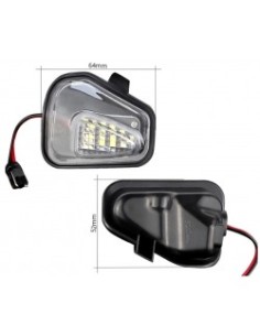 Lampade Luci Led Cortesia Volkswagen Jetta VI Sotto Specchietto Retrovisore 6000k Bianca 2