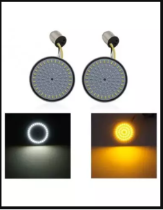 LED Freccia + Angel eye 2- 1156 + cavo angel Per HARLEY DAVIDSON