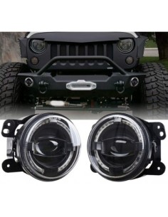 Kit Fendinebbia Led Angel Bianco 4 Pollici Jeep Dodge Chrysler