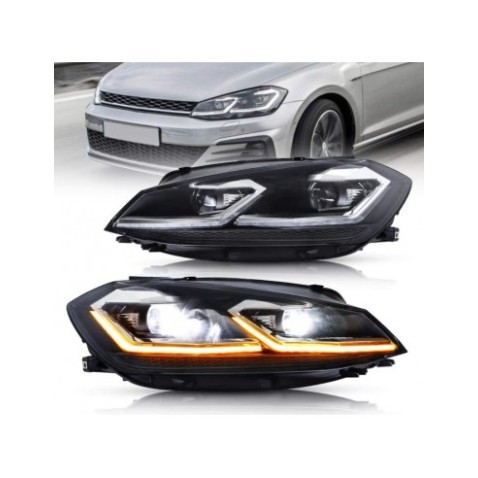 Fari FULL Led Volkswagen Golf 7.5 Luci di Posizione Drl e Anabbaglianti Abbaglianti