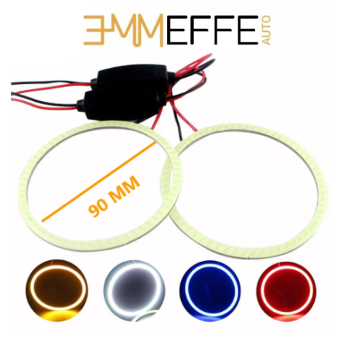 Anello Led RGB da 90 MM Rotondo con Telecomando Copertura COB Super Luminoso