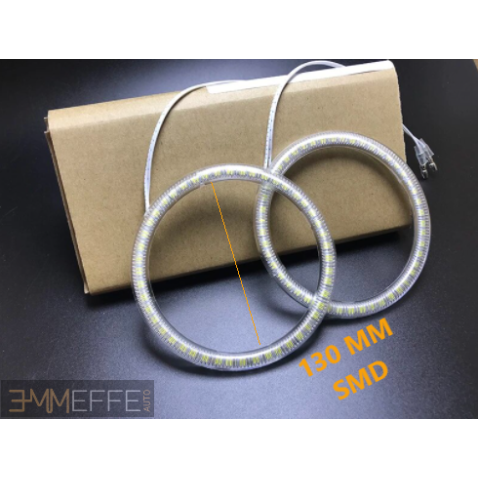 Coppia Angel Eyes Anello Led 130 mm con 39 Smd 3528 Diametro Senza Copertura