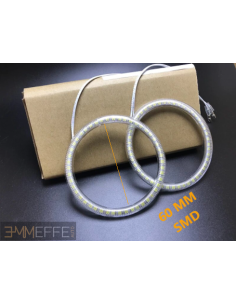 60 MM COPPIA ANGEL EYES ANELLO LED DIAMETRO  IN TUBO 6 cm