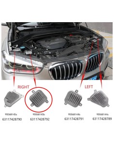 Modulo Led MDE911710 13.5VDRL B9520-A Luce Marcia Diurna Destro DRL BMW X1 F48 F49 X2 F39 Ricambio
