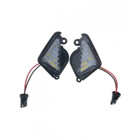 Lampade Luci Led Cortesia Skoda Octavia II Sotto Specchietto Retrovisore 6000k Bianca