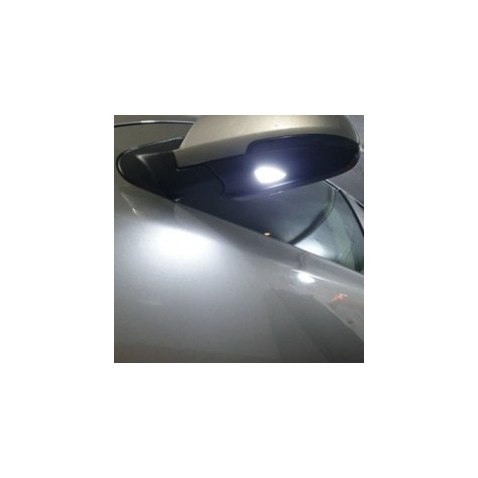 Lampade Luci Led Cortesia Skoda Octavia II Sotto Specchietto Retrovisore 6000k Bianca