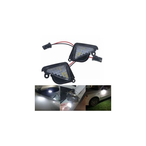 Lampade Luci Led Cortesia Skoda Superb III Sotto Specchietto Retrovisore 6000k Bianca