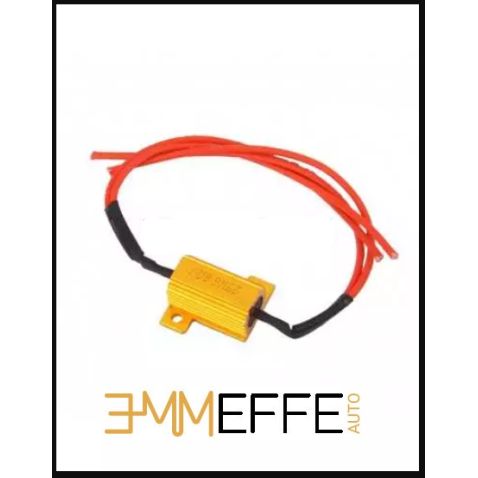 Resistenza 25W 6RJ Ohm Resistenza 12V LED Luce Lampadina Flash Segnale Moto auto freccia