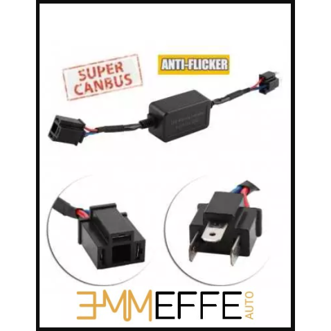 2 Filtro H4 SUPERCANBUS MINI COOPER 100% CANCELLA ERRORE E LAMPEGGIO Nessun Spegnimero