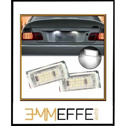 Plafoniera Targa Led Bmw E46 Placchetta Completa Bianca 6000k