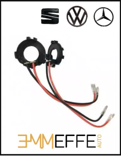 Adattatore Portalampada per Kit Led e Xenon H7 Supporto Mercedes Sprinter Volkswagen GOLF VII 2