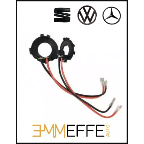 Adattatore Portalampada per Kit Led e Xenon H7 Supporto Mercedes Sprinter Volkswagen GOLF VII