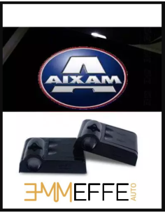 Proiettore Logo LED AIXAM Emotion per Portiera con Batteria no Fori no Connessioni Plug & Play 2