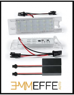 Coppia Lampade SILURO C5W 3 LED canbus per luci Targa per Opel